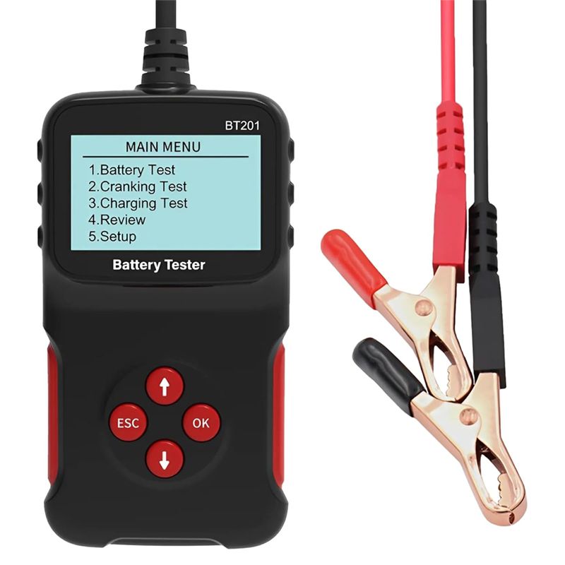 Alternator Tester Digital Diagnostic Tool - AA94 – เครื่องทดสอบแบตเตอรี่รถยนต์ 12V แบบดิจิทัล อุปกรณ์วินิจฉัยแบตเตอรี่และไดชาร์จสำหรับรถยนต์