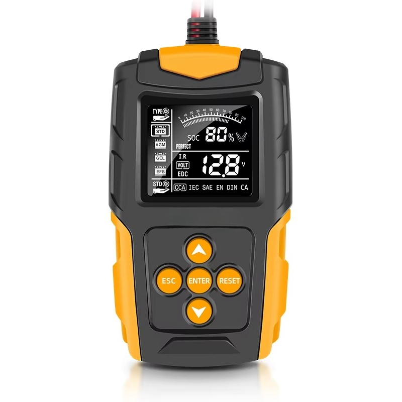 Car Battery Load Tester Digital Cranking - เครื่องทดสอบแบตเตอรี่รถยนต์อัตโนมัติแบบดิจิตอล 12V 24V DC เครื่องวิเคราะห์การชาร์จ ความจุ