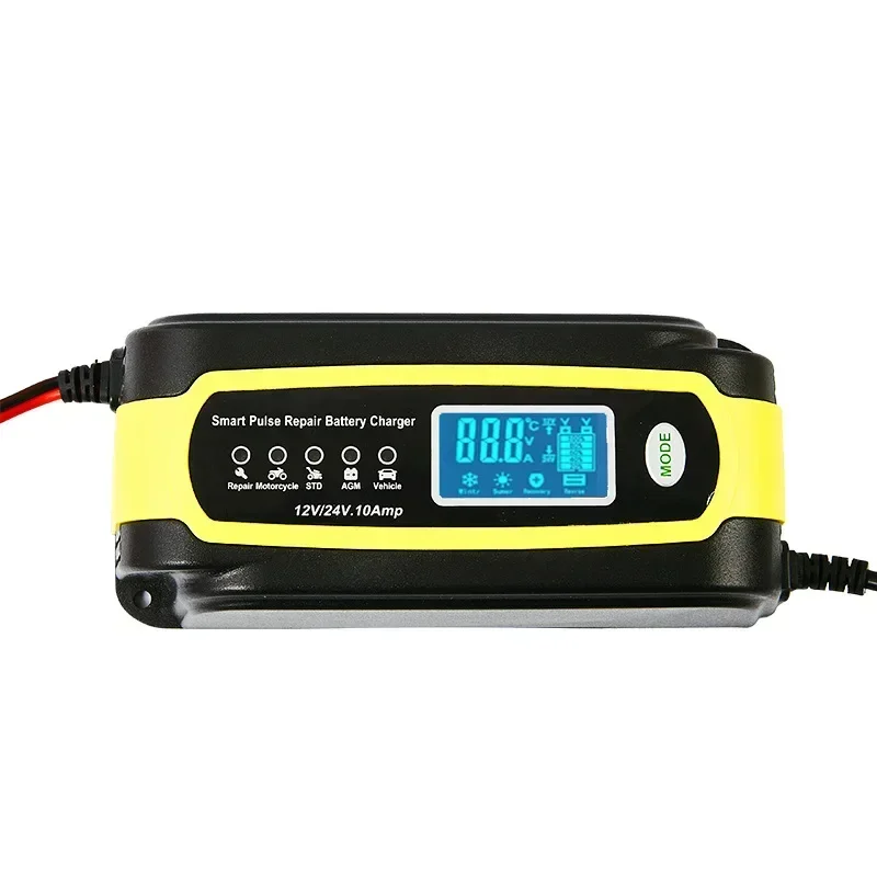 Car Battery Trickle Charger Maintainer 5A - เครื่องชาร์จแบตเตอรี่รถยนต์200W เครื่องชาร์จรถยนต์12V 24V 10A 8A 5A