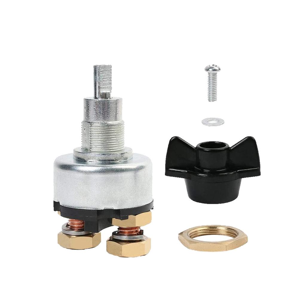 Battery Disconnect Switch Master Cut Off - สวิตช์ตัดไฟแบตเตอรี่หลัก 12-24V ตัวแยกวงจรอะลูมิเนียม ตัดไฟแบตเตอรี่ 2 จุด