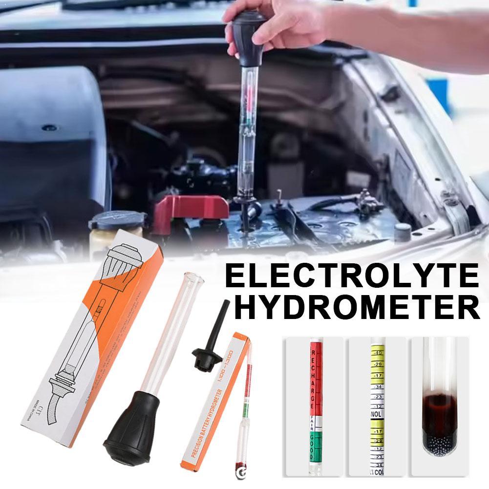 Battery Hydrometer Specific Gravity Tester - เครื่องวัดความหนาแน่นแบตเตอรี่แบบดิจิตอล สำหรับซ่อมรถยนต์ เครื่องวัดความถ่วงจำเพาะของกรดแบตเตอรี่ที่แม่นยำ