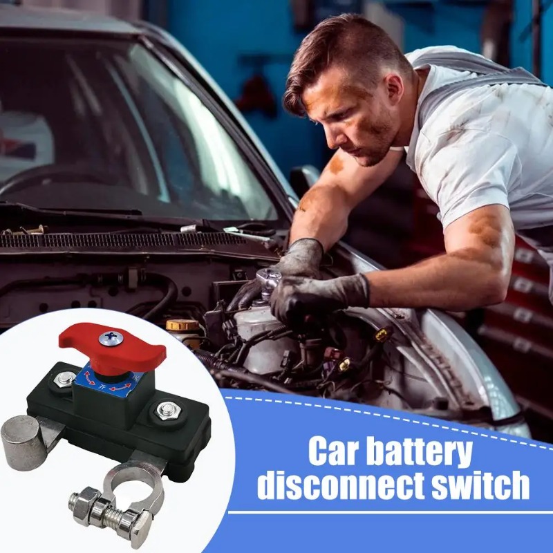 Battery Disconnect Switch Master Cut Off - สวิตช์ตัดการเชื่อมต่อแบตเตอรี่แบบสองแรงดัน 12V 24V โครงสร้างโลหะผสมสังกะสี ปุ่มควบคุมแบบไม่ต้องใช้เครื่องมือ ออกแบบ