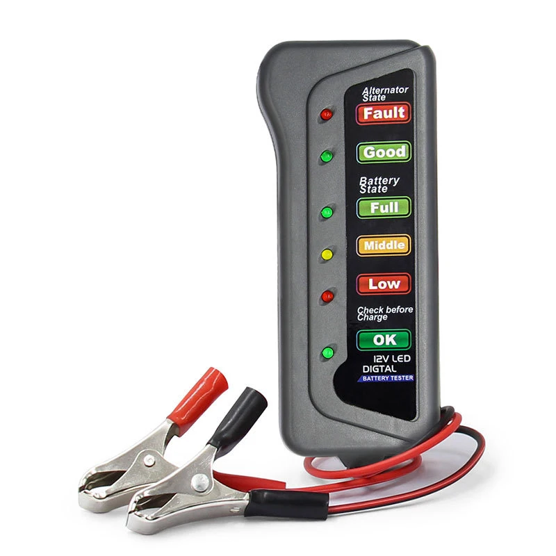 เครื่องทดสอบแบตเตอรี่รถยนต์ขนา - Alternator Tester Digital Diagnostic Tool บทวิจารณ์และราคา