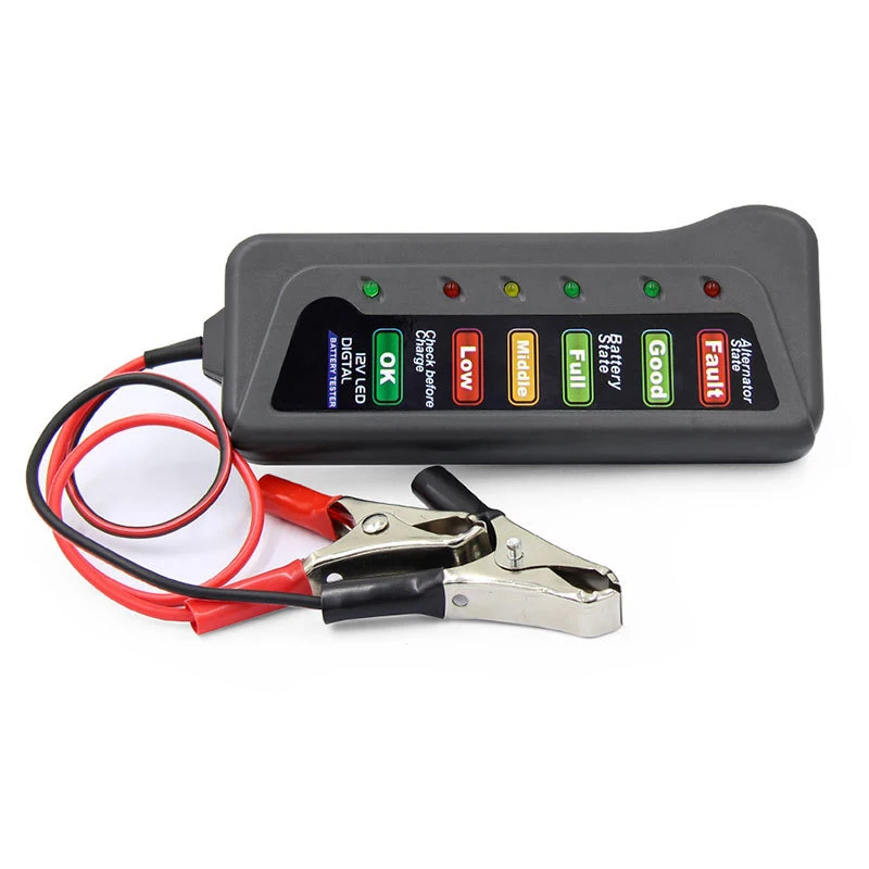 เครื่องทดสอบแบตเตอรี่รถยนต์ขนา - Alternator Tester Digital Diagnostic Tool บทวิจารณ์และราคา
