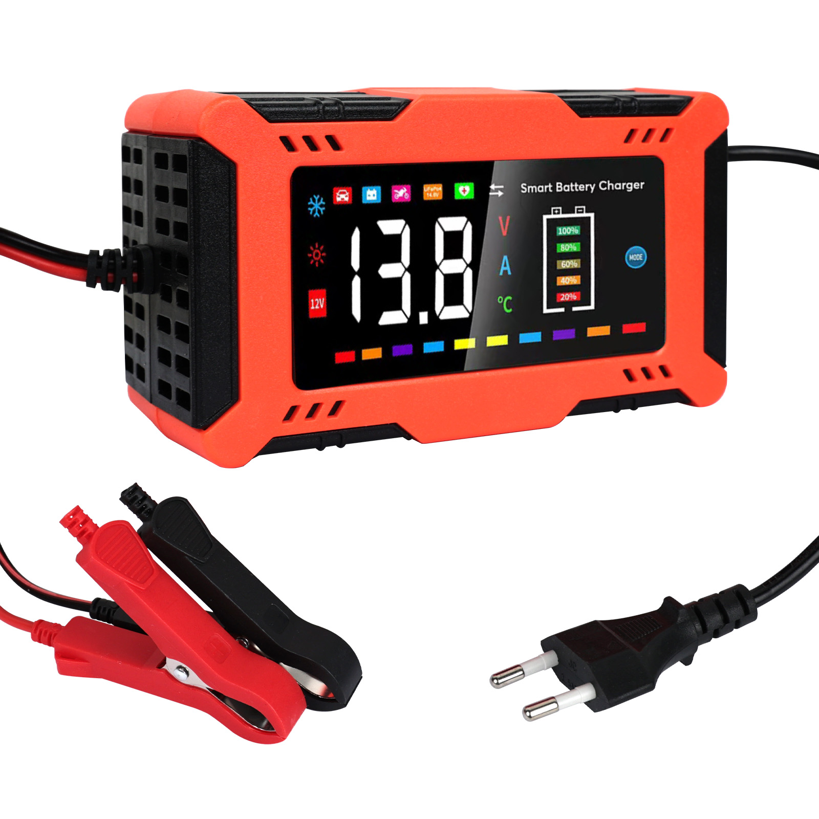 เครื่องชาร์จแบตเตอรี่รถยนต์อัจ - Lifepo4 Battery Charger Smart Automatic บทวิจารณ์และราคา