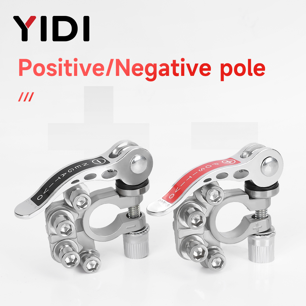 2 ชิ้น ขั้วต่อแบตเตอรี่รถยนต์  - Battery Terminal Clamps Quick Release Brass บทวิจารณ์และราคา
