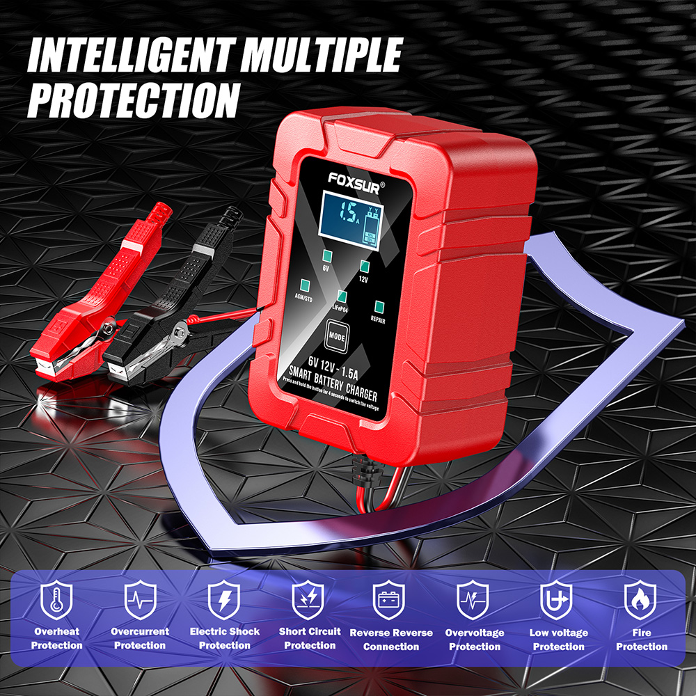 เครื่องชาร์จแบตเตอรี่อัตโนมัติ - Lifepo4 Battery Charger Smart Automatic บทวิจารณ์และราคา