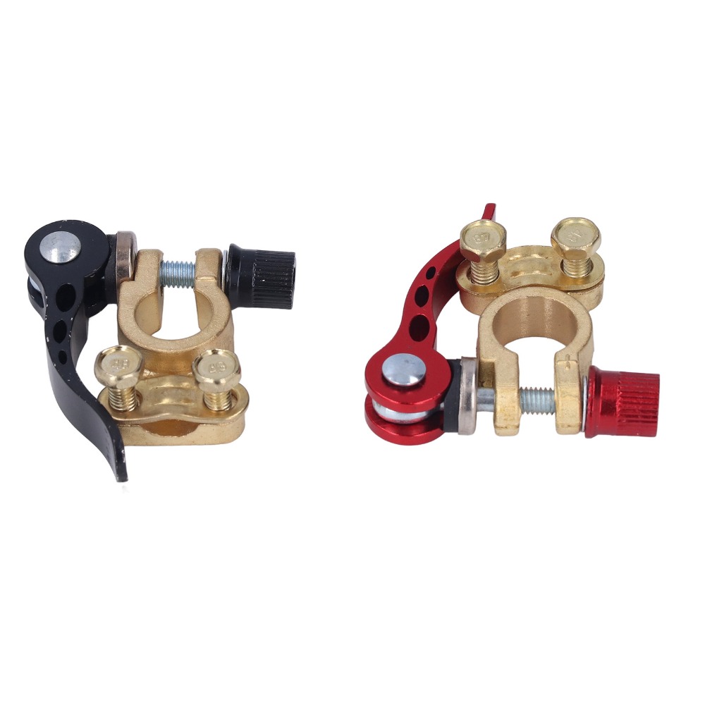 2 ชิ้น ขั้วต่อแบตเตอรี่รถยนต์แ - Battery Terminal Clamps Quick Release Brass บทวิจารณ์และราคา
