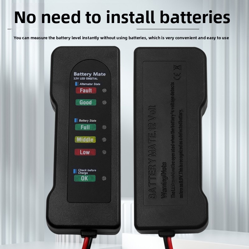 เครื่องทดสอบแบตเตอรี่รถยนต์แบบ - Alternator Tester Digital Diagnostic Tool บทวิจารณ์และราคา
