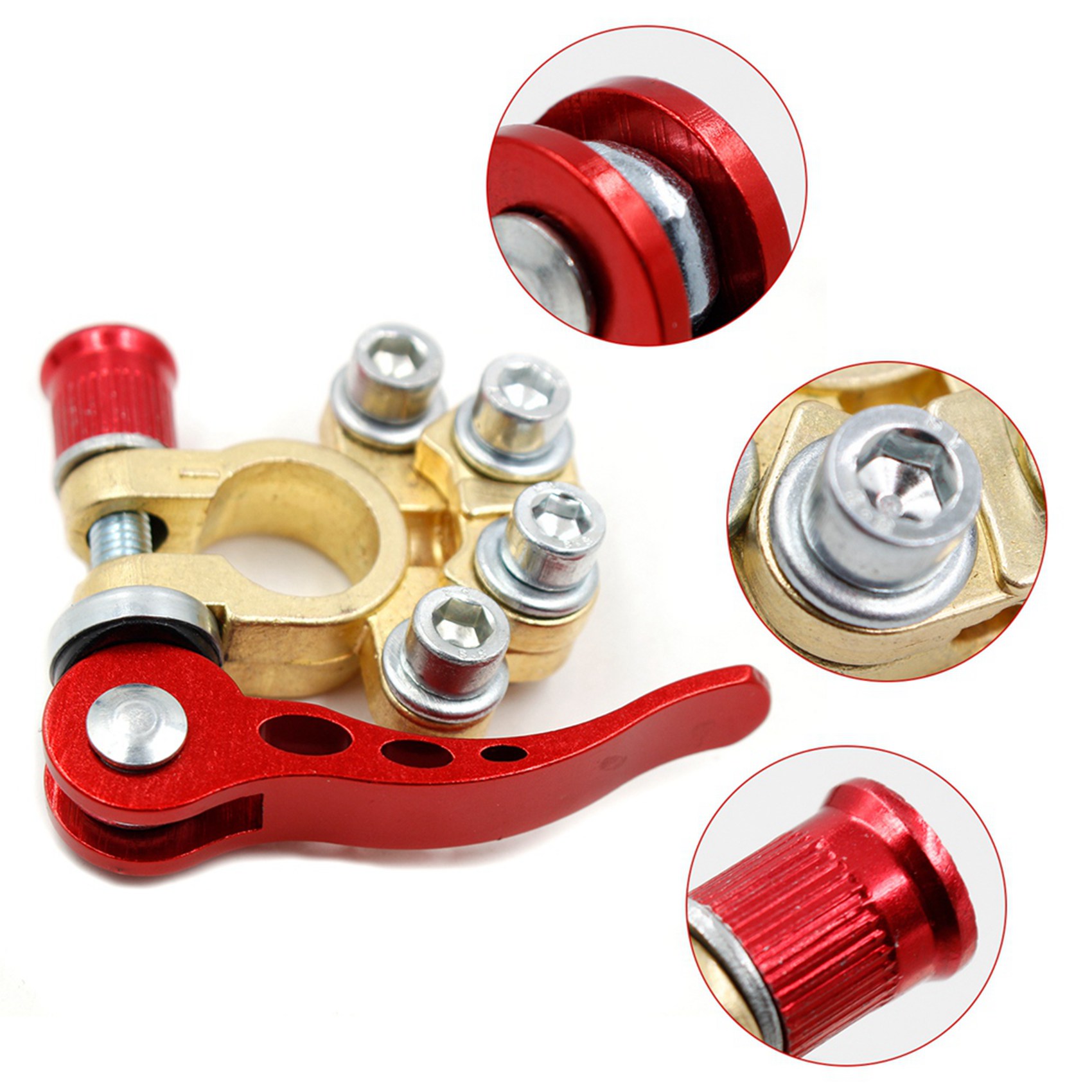 ขั้วต่อแบตเตอรี่แบบปลดเร็ว Cla - Battery Terminal Clamps Quick Release Brass บทวิจารณ์และราคา