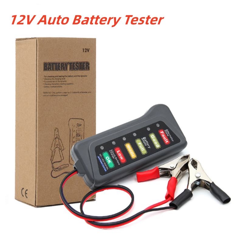 Mini 12V รถเครื่องทดสอบแบตเตอร - Alternator Tester Digital Diagnostic Tool บทวิจารณ์และราคา