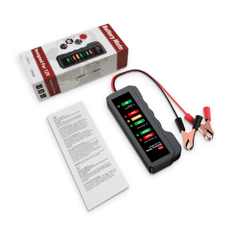 เครื่องทดสอบแบตเตอรี่รถยนต์ขนา - Alternator Tester Digital Diagnostic Tool บทวิจารณ์และราคา