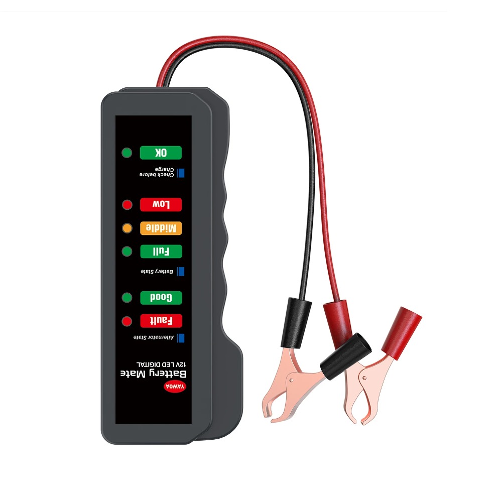 เครื่องทดสอบแบตเตอรี่รถยนต์ขนา - Alternator Tester Digital Diagnostic Tool บทวิจารณ์และราคา