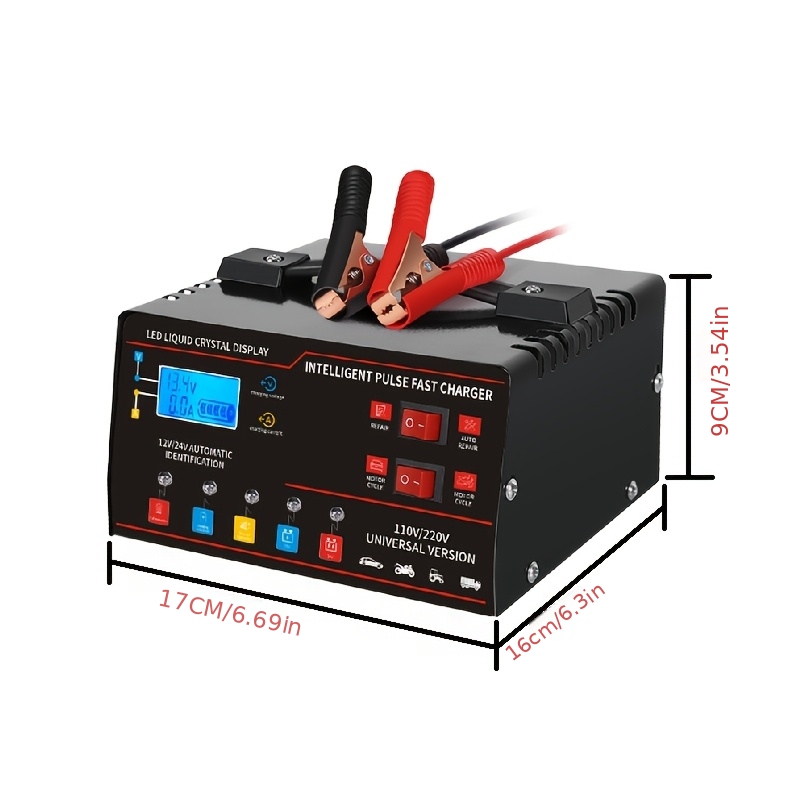 เครื่องชาร์จแบตเตอรี่อัจฉริยะ  - Lead Acid Battery Pulse Repair Desulfator บทวิจารณ์และราคา