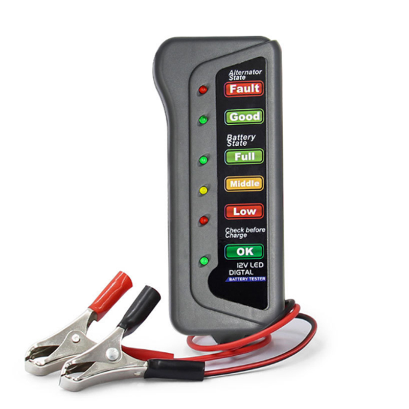 เครื่องทดสอบแบตเตอรี่รถยนต์12V - Alternator Tester Digital Diagnostic Tool บทวิจารณ์และราคา