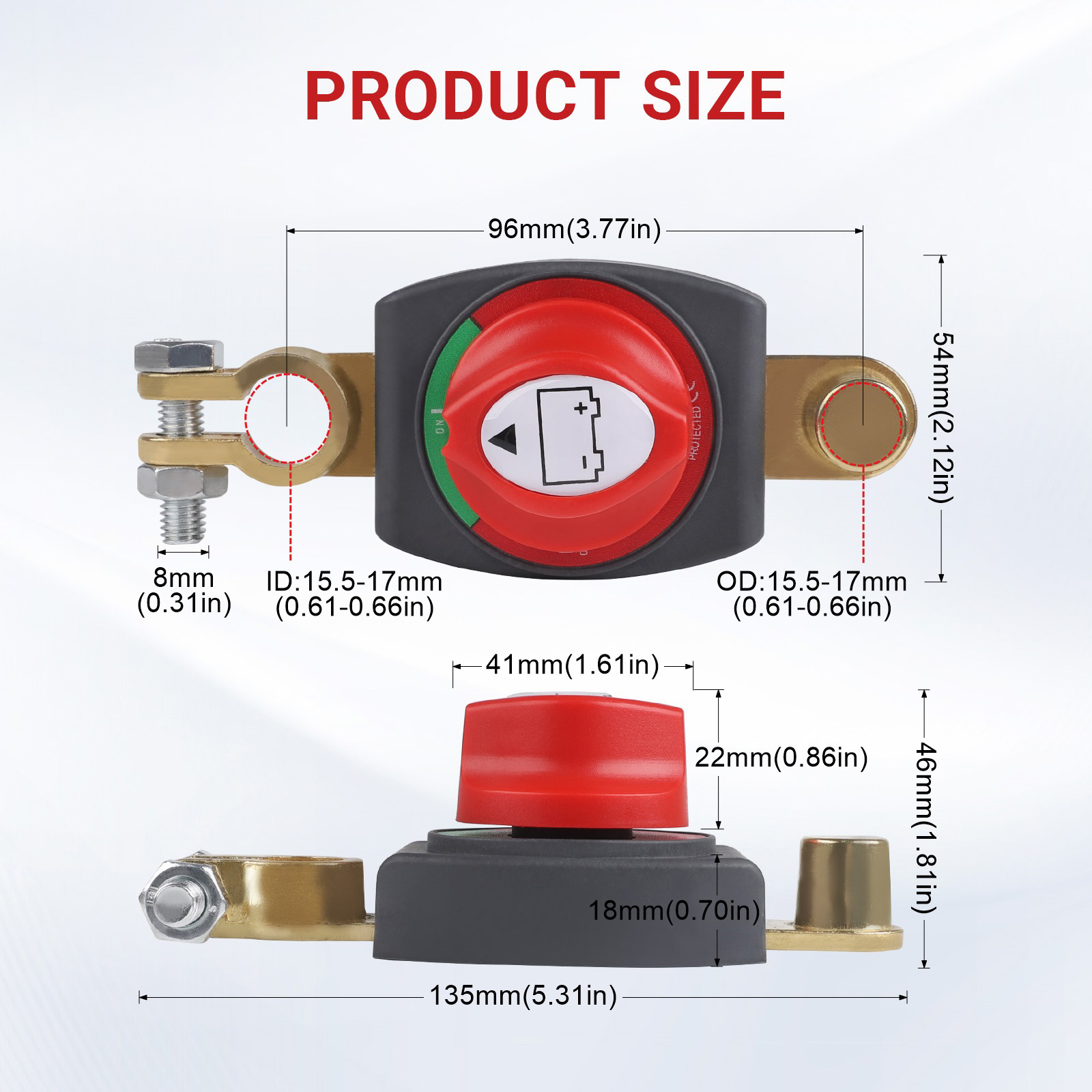 สวิตช์ตัดไฟแบบหมุน CNSPEED 12V - Battery Disconnect Switch Master Cut Off บทวิจารณ์และราคา