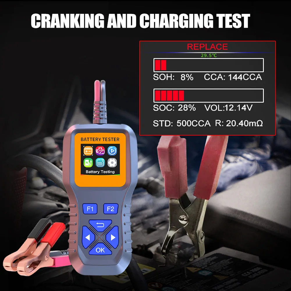 เครื่องทดสอบแบตเตอรี่รถยนต์ 12 - Alternator Tester Digital Diagnostic Tool บทวิจารณ์และราคา