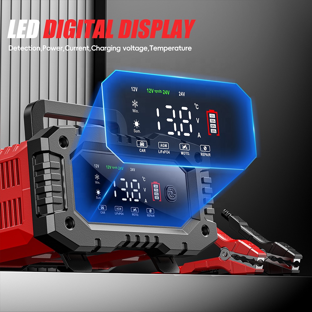 เครื่องชาร์จแบตเตอรี่รถยนต์อัจ - Smart Car Battery Charger 12V 24V 20A บทวิจารณ์และราคา