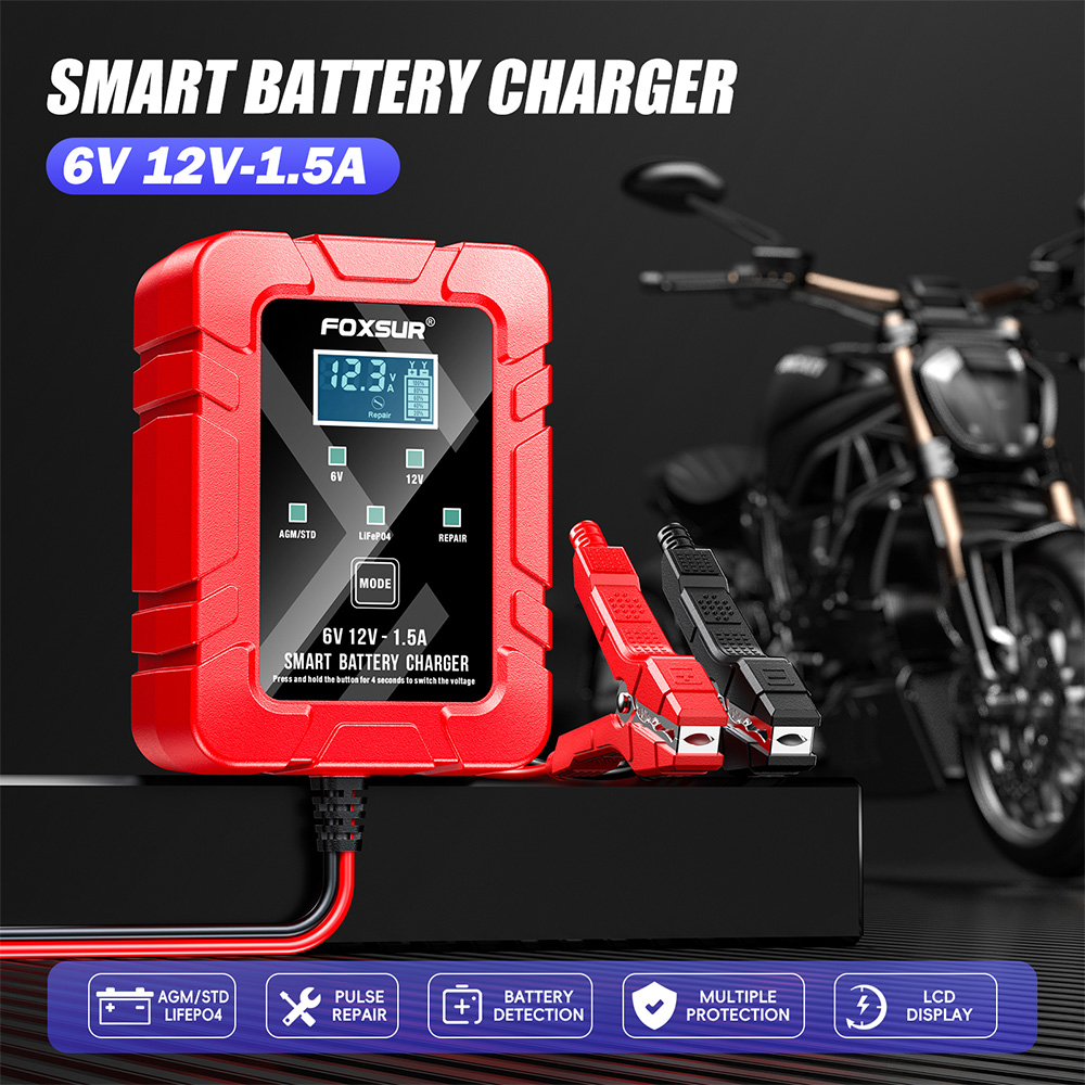 เครื่องชาร์จแบตเตอรี่อัตโนมัติ - Lifepo4 Battery Charger Smart Automatic บทวิจารณ์และราคา