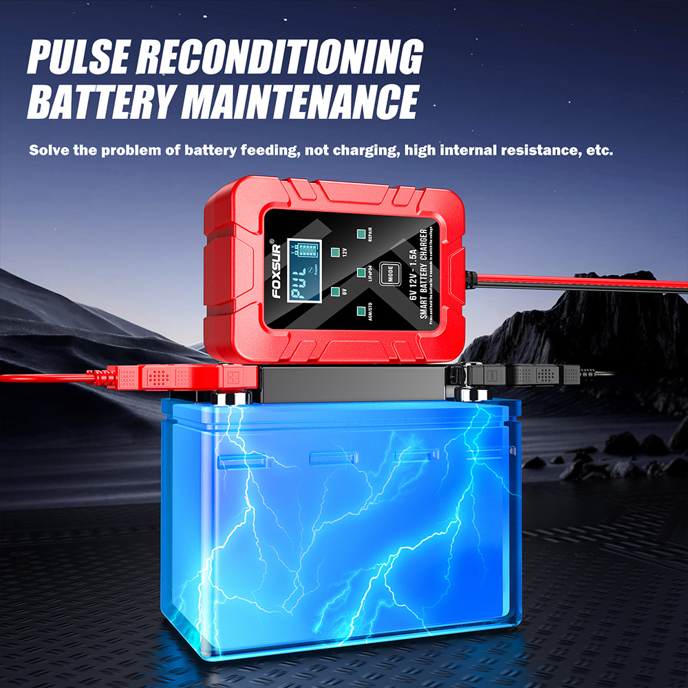 เครื่องชาร์จแบตเตอรี่อัตโนมัติ - Lifepo4 Battery Charger Smart Automatic บทวิจารณ์และราคา