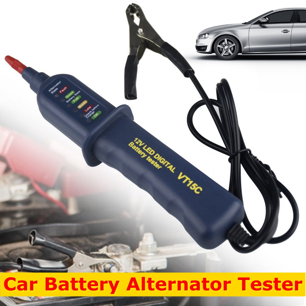 MINI 12V รถเครื่องทดสอบแบตเตอร - Alternator Tester Digital Diagnostic Tool บทวิจารณ์และราคา