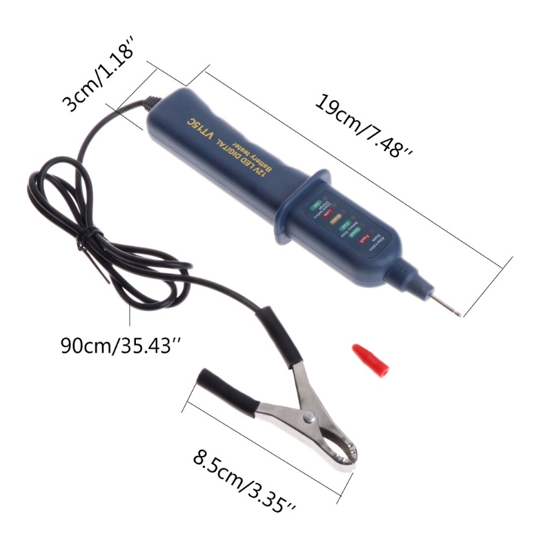 MINI 12V รถเครื่องทดสอบแบตเตอร - Alternator Tester Digital Diagnostic Tool บทวิจารณ์และราคา