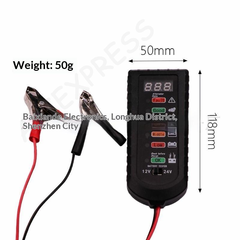 [G] เครื่องทดสอบแบตเตอรี่รถยนต - Alternator Tester Digital Diagnostic Tool บทวิจารณ์และราคา