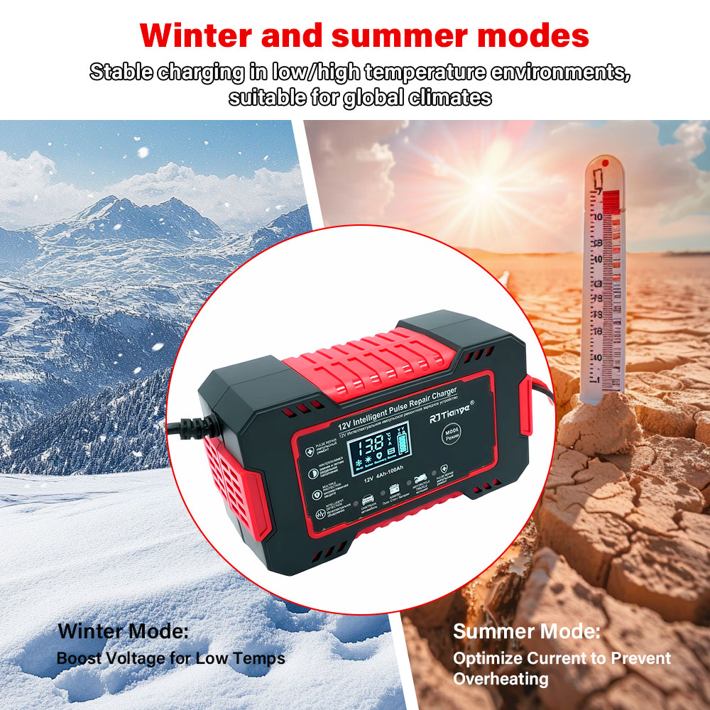เครื่องชาร์จแบตเตอรี่รถยนต์/มอ - Smart Car Battery Charger 12V 24V 20A บทวิจารณ์และราคา