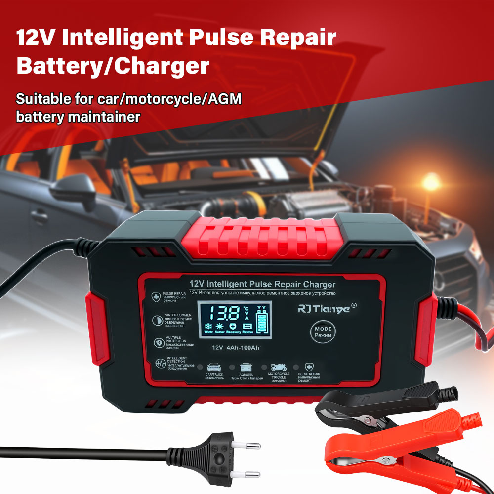 เครื่องชาร์จแบตเตอรี่รถยนต์/มอ - Smart Car Battery Charger 12V 24V 20A บทวิจารณ์และราคา