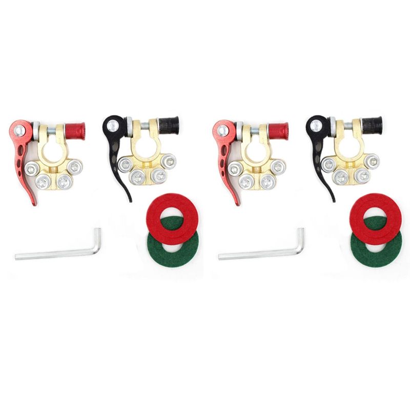 ขั้วต่อแบตเตอรี่แบบปลดเร็ว 2 ช - Battery Terminal Clamps Quick Release Brass บทวิจารณ์และราคา