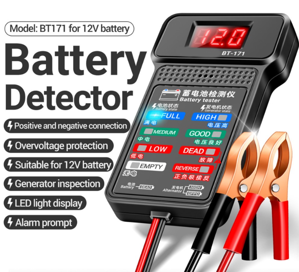 เครื่องทดสอบแบตเตอรี่รถยนต์ 12 - Car Battery Load Tester Digital Cranking บทวิจารณ์และราคา
