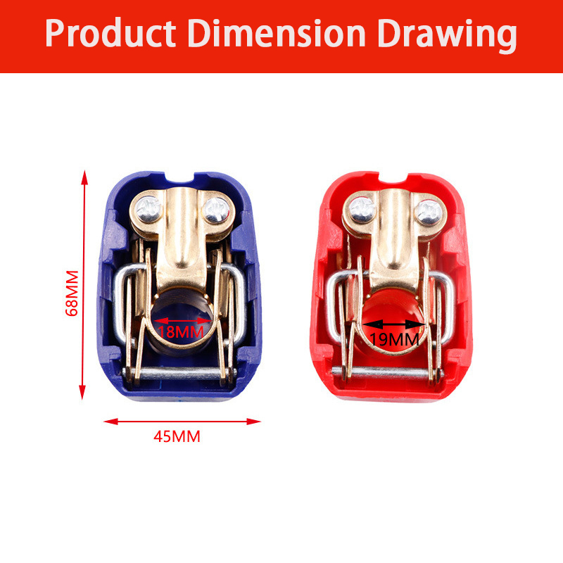 ขั้วต่อแบตเตอรี่รถยนต์แบบปลดเร - Battery Terminal Clamps Quick Release Brass บทวิจารณ์และราคา