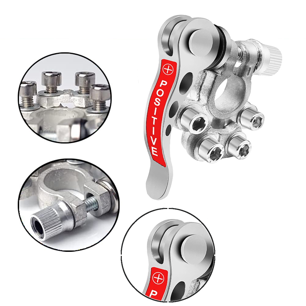 ขั้วต่อแบตเตอรี่แบบถอดออกได้อย - Battery Terminal Clamps Quick Release Brass บทวิจารณ์และราคา