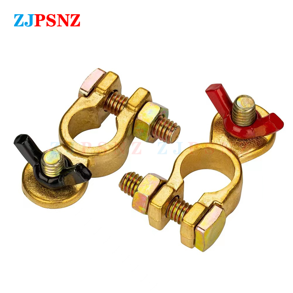 ขั้วต่อแบตเตอรี่รถยนต์ ขั้วบวก - Battery Terminal Clamps Quick Release Brass บทวิจารณ์และราคา