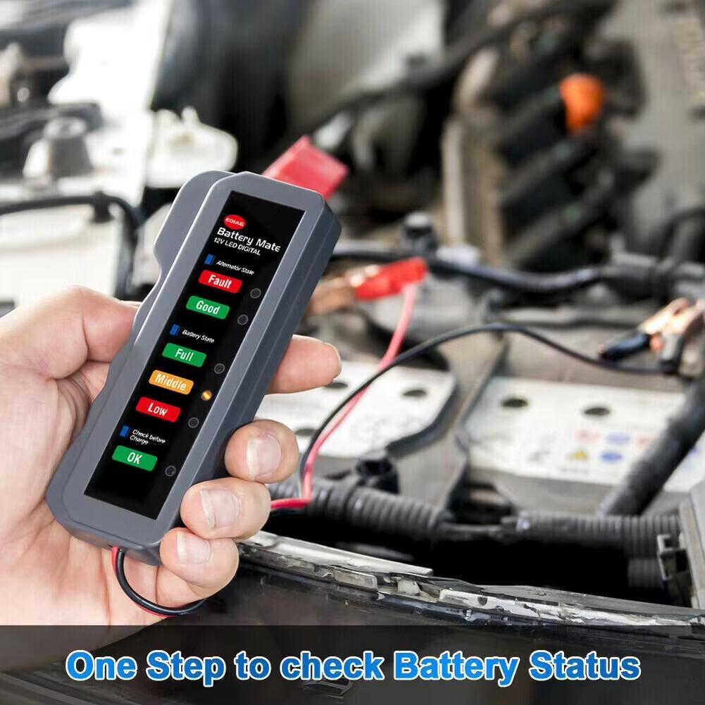 เครื่องทดสอบแบตเตอรี่รถยนต์ 12 - Alternator Tester Digital Diagnostic Tool บทวิจารณ์และราคา