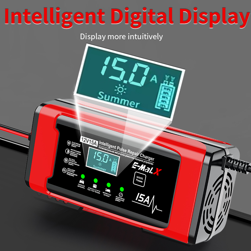 ปลั๊ก EU 12V 15A เครื่องชาร์จแ - Lifepo4 Battery Charger Smart Automatic บทวิจารณ์และราคา
