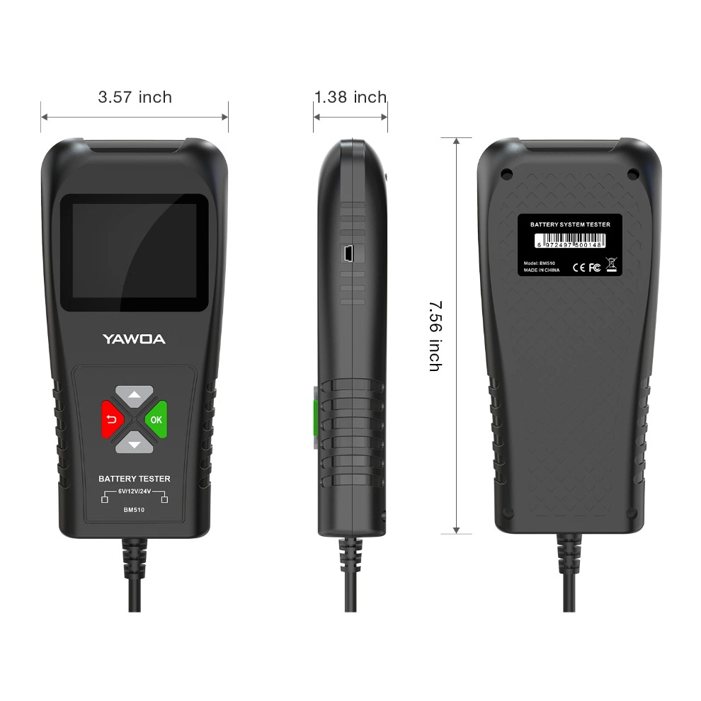 เครื่องทดสอบแบตเตอรี่รถยนต์ 3i - Car Battery Load Tester Digital Cranking บทวิจารณ์และราคา